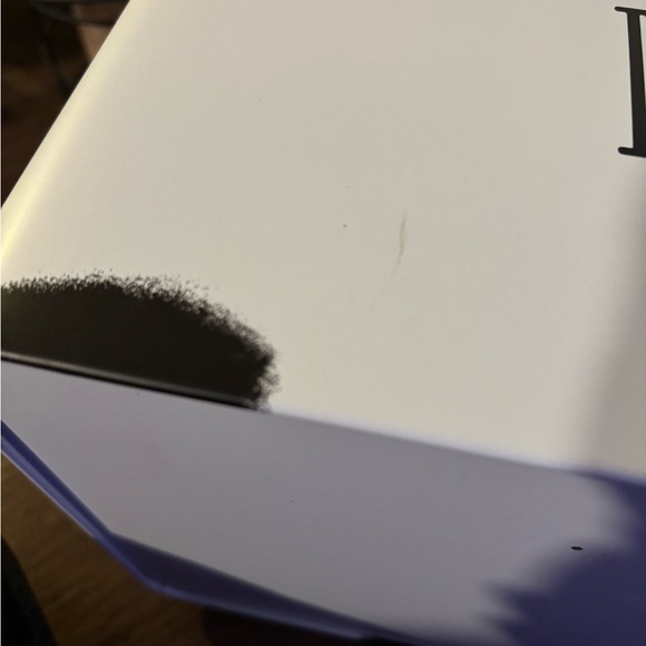 Farmhouse Style Bread box, white finish with black detail & distressed gray lid - Picture 6 of 9